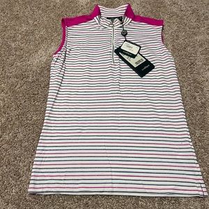 NWT Chervo striped zip up top